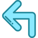 ui,arrows,multimedia option,orientation,direction,turn left
